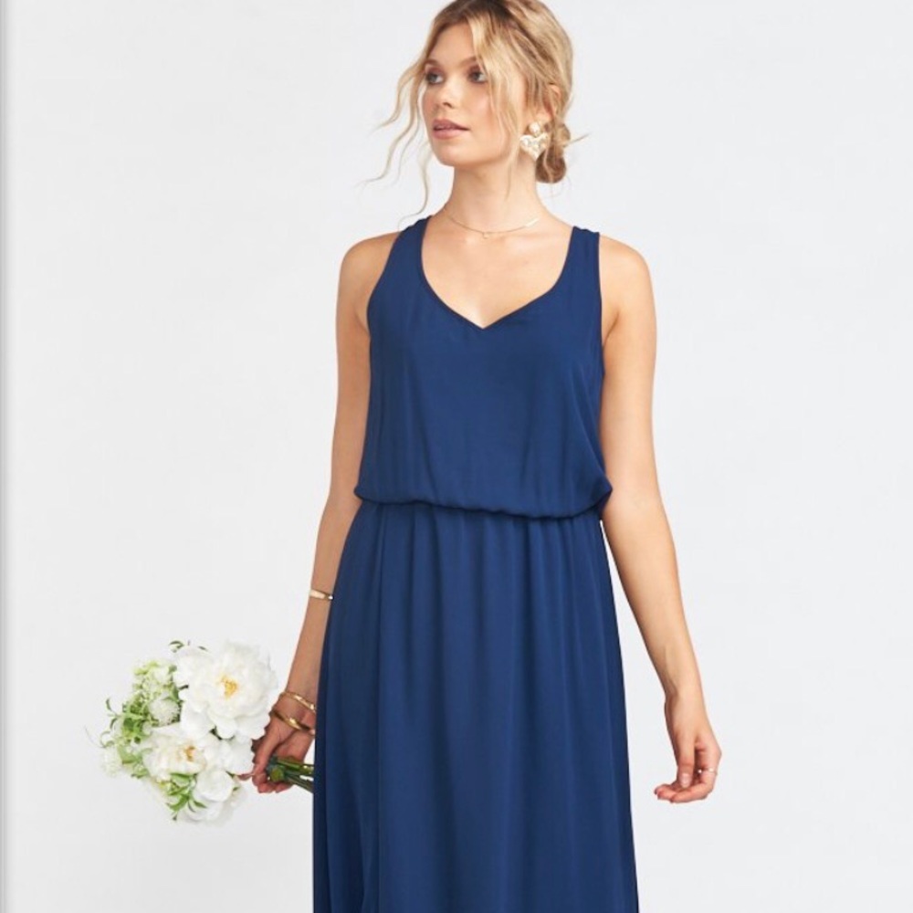 Show me your mumu Kendall dress navy